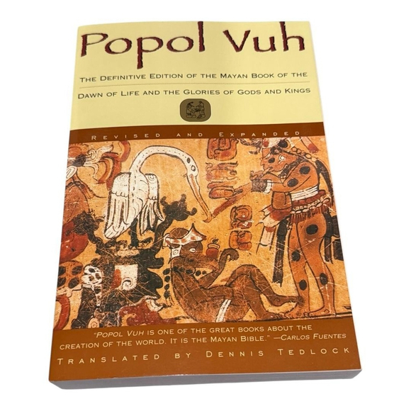 Unbranded Other - Popol Vuh Definitive Mayan Book Dennis Tedlock Revised Expanded Paperback Quiche